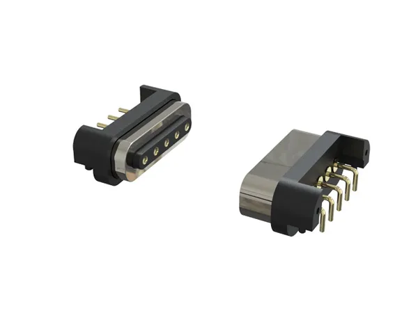 5-pin magnetic pogo connector, model QH88-MAG-5P